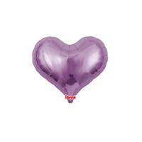 Ibrex Metallic Lavender 14" Heart Foil Balloon