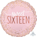 Anagram Foil Balloon Blush Sweet Sixteen 18