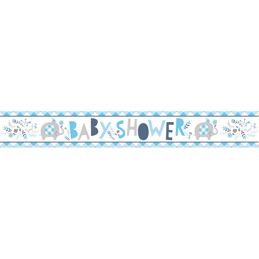 Unique Banner Baby Shower Blue 9ft