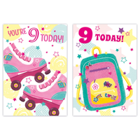 Poppyhill C50 Birthday Age 9 12pk
