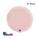 Grabo Foil Balloon Satin Pastel Pink Round 18"