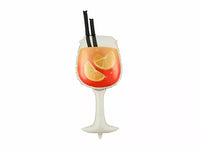 PartyDeco Orange Drink 39" Foil Balloon