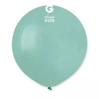 Gemar 25-pack Tiffany latex balloons, 19-inch decorators balloons, vibrant rubber balloons for celebrations and decor.