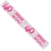 APAC Banner Age 40 Pink 9ft
