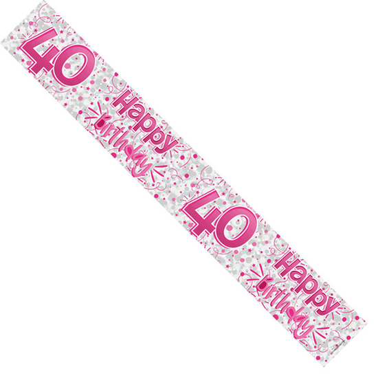 APAC Banner Age 40 Pink 9ft