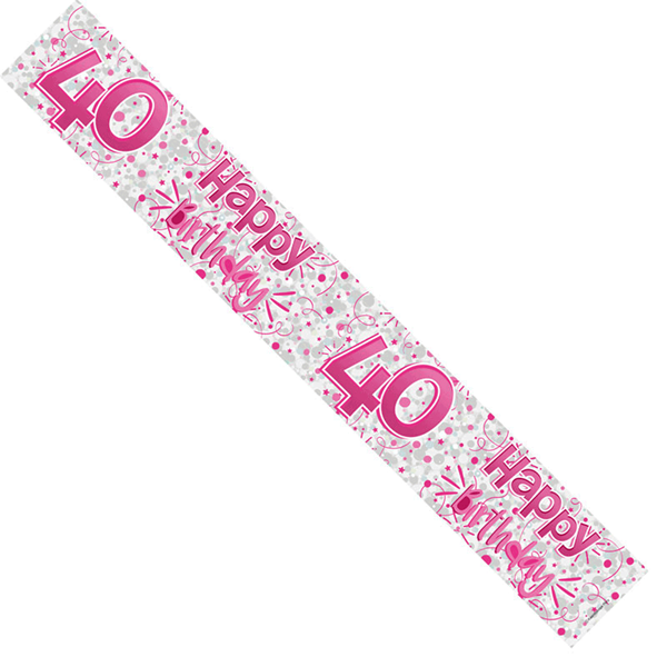 APAC Banner Age 40 Pink 9ft