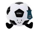Soft plush football toy by Gem Imports, 10x11cm, featuring a realistic football design and soft fabric for cuddling.