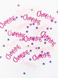 Pink Christening Confetti 14g