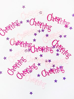 Pink Christening Confetti 14g