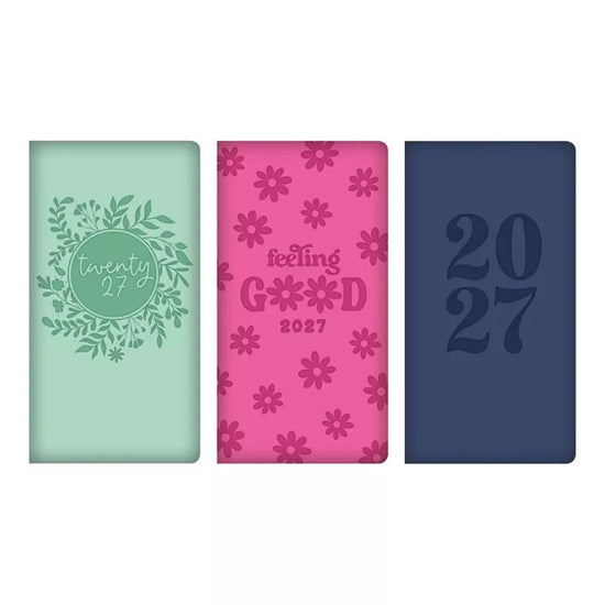 Diary Slim WTV Bright Embossed PU 2027 18pk