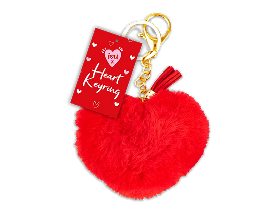 Gem Imports Keyring Plush Heart