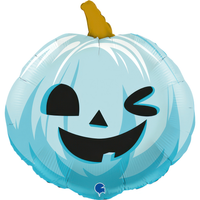 Grabo Foil Balloon Funny Pumpkin Blue 22
