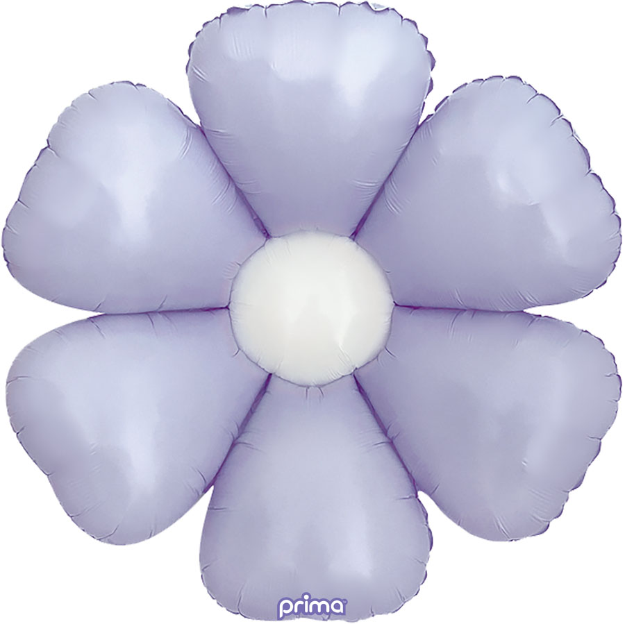 Foil Balloon 34" Shape Pale Lavender Daisy