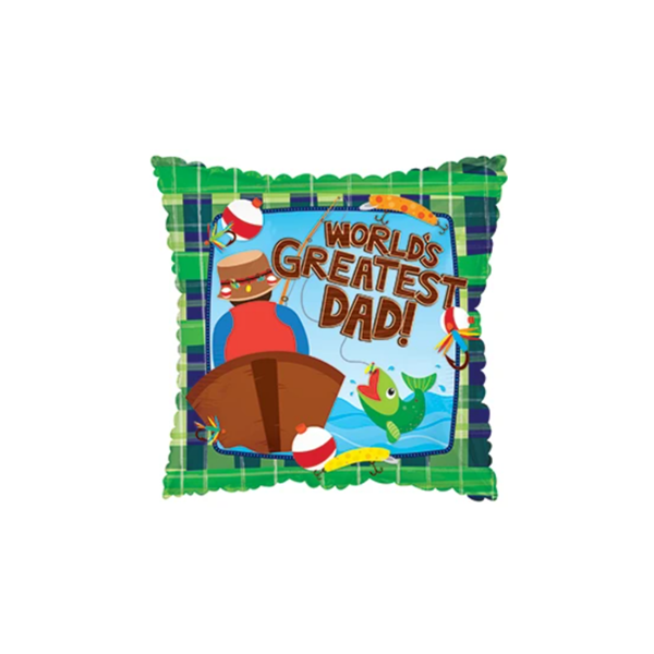 Father's Day Fishing 9" Foil Balloon