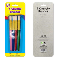 4 Paint Brushes Chunky