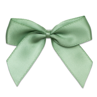 Italian Options 12 Pack Ribbon Bows Sage Green 5cm