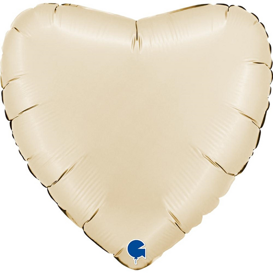 Grabo Foil Balloon Satin Cream Heart 22"