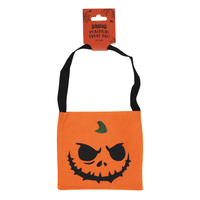 Eurowrap Halloween Felt Bag Pumpkin 20x20cm