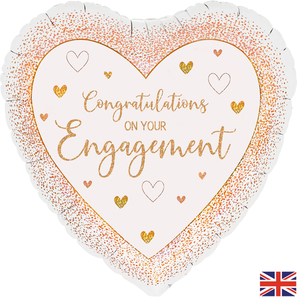 Engagement Rose Gold 18" Foil Balloon