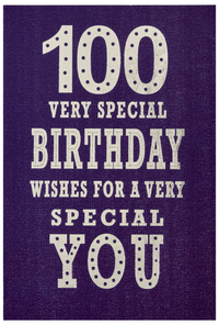 Simon Elvin C50 Birthday Age 100 6pk