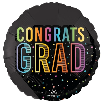 Anagram Foil Balloon Satin Cosmic Grad 18