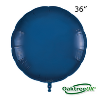 Oaktree Foil Balloon Navy Blue Round 36"