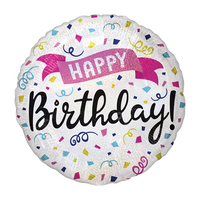Anagram Birthday Sparkles 18" Foil Balloon