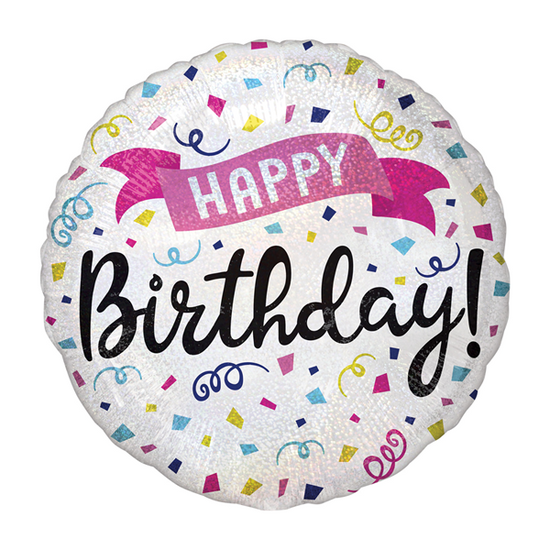 Anagram Birthday Sparkles 18" Foil Balloon