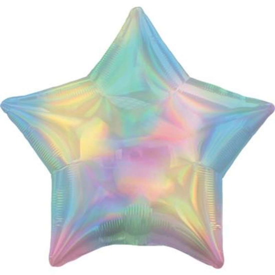 Anagram Pastel Rainbow 18" Star Foil Balloon