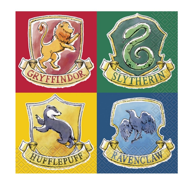 Harry Potter Houses Luncheon Napkins 16pk