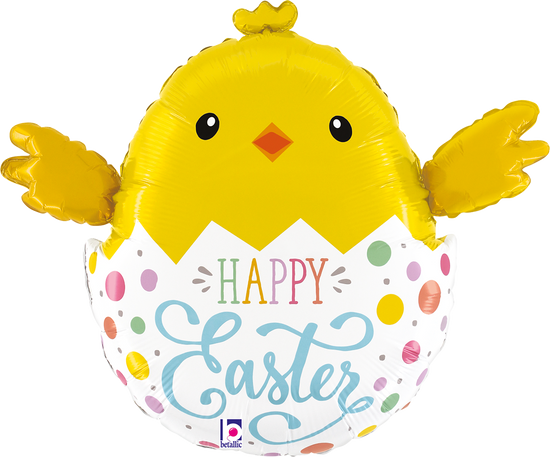 Easter Egg Chick 24" Foil Balloon