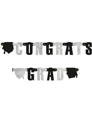 Unique Jointed Banner Congrats Grad 9ft
