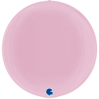 Grabo Pastel Pink Globe 15" Foil Balloon