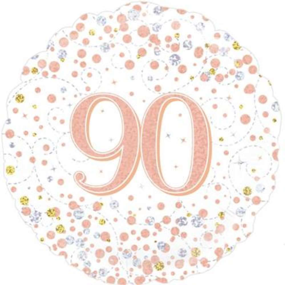 Oaktree Sparkling Fizz 90 Rose Gold 18" Foil