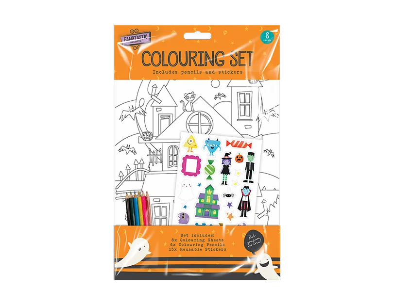 Gem Imports Colouring Set Halloween