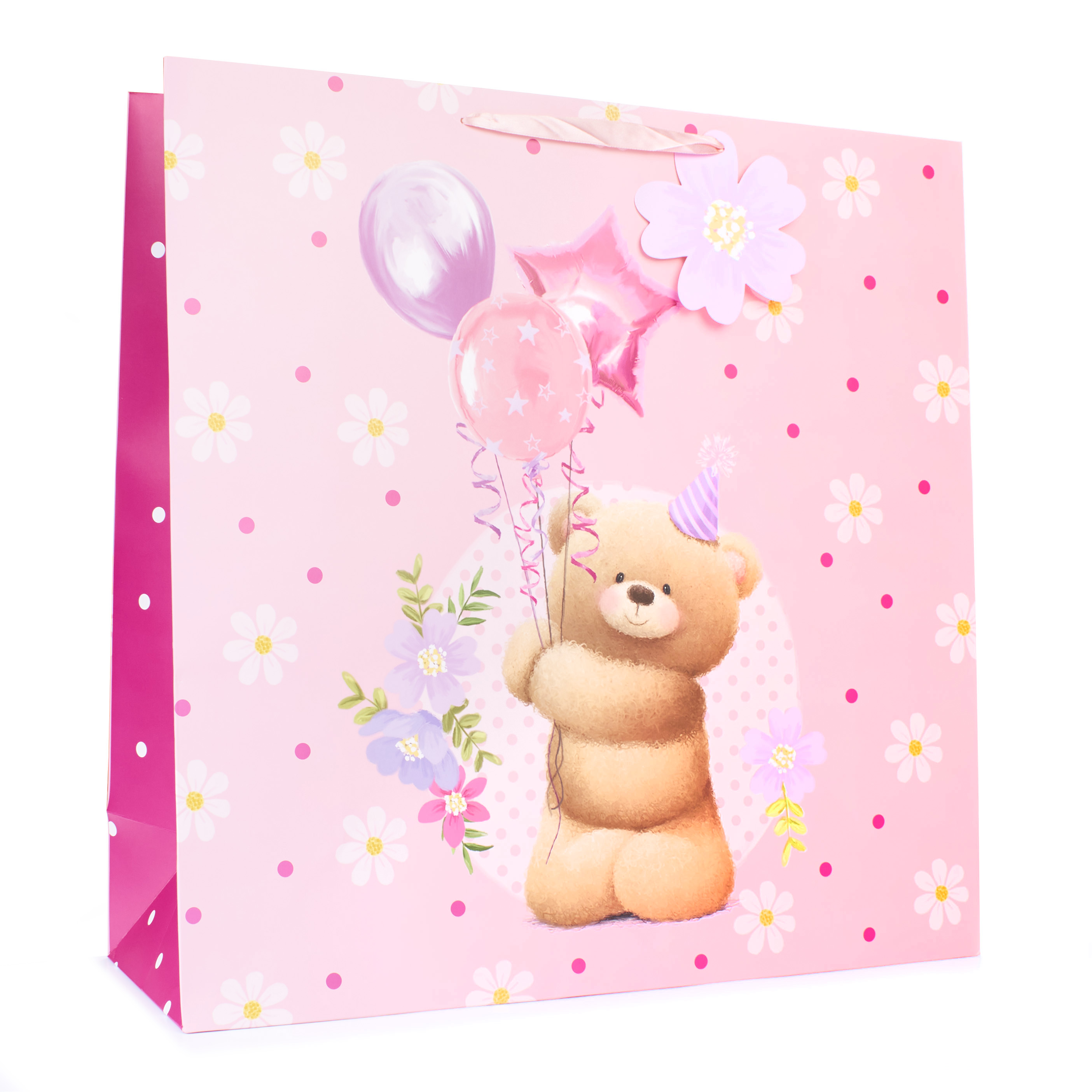 Tiger Feet 6 Pack Gift Bag Bear & Balloons Giant