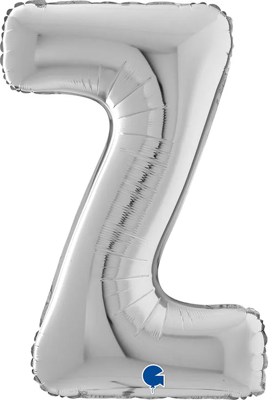 Grabo Foil Balloon Silver 26" Letter Z