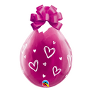 Qualatex Drawn Hearts 18" Stuffing Balloons 25pk