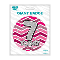 Big Badges Age 7 Female 6pk