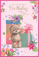 Set of six Simon Elvin C50 birthday cards featuring colorful designs and cheerful messages for special celebrations.