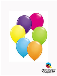 Qualatex Tropical Assorted 5" Latex Balloons 100pk