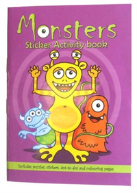 Monsters Mini Sticker Activity Book A6