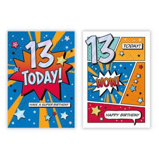 Poppyhill C50 Birthday Age 13 12pk