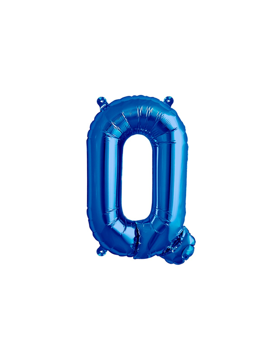 Northstar Foil Balloon Blue 16" Letter Q
