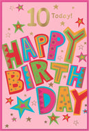 Simon Elvin C50 Birthday Age 10 6pk