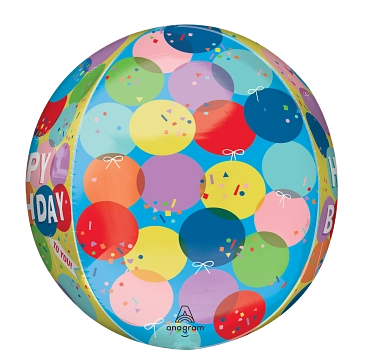 Anagram Sunny Birthday 16" Orbz Balloon