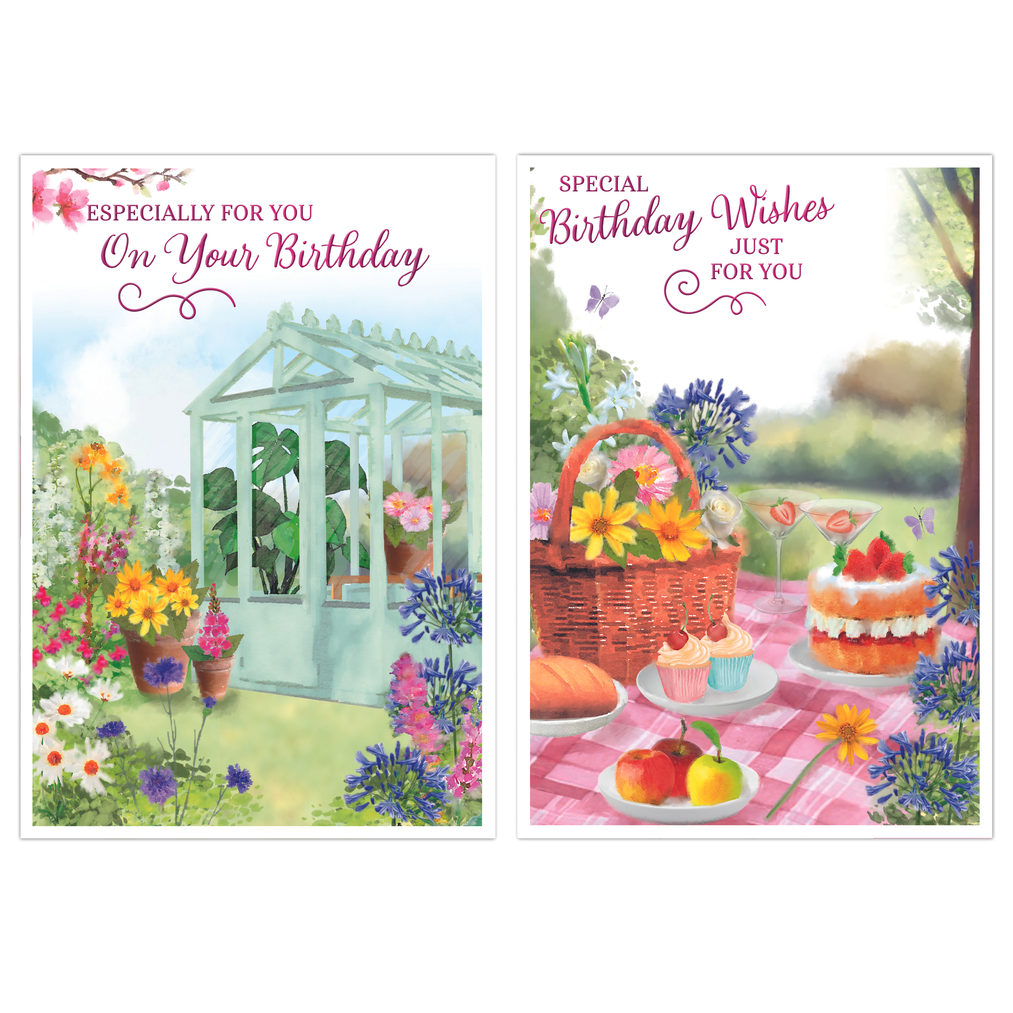 Poppyhill 12 Pack Cards C50 Birthday Open