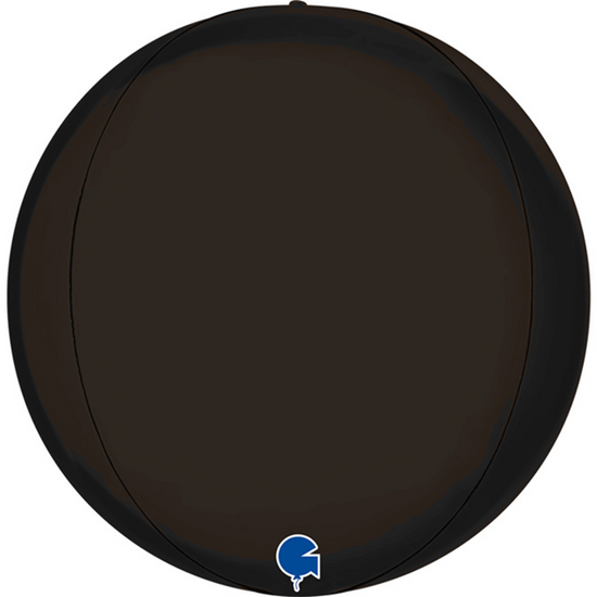 Grabo Foil Balloon Satin Black Globe 15"