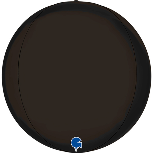 Grabo Foil Balloon Satin Black Globe 15"