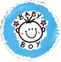 Flexmetal Foil Balloon Baby Boy 18